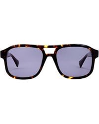 AllSaints - Metal Uv Protection Aviator Sunglasses - Lyst