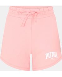PUMA - High Waist Woven Tracksuit Shorts - Lyst