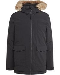 adidas - Water Resistant Synthetic Insulation Removable Fur Hood Puffer Jacket - Lyst