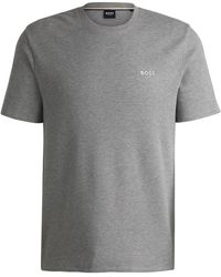 BOSS - Bodywear Waffle T-Shirt With Structured Design - Lyst