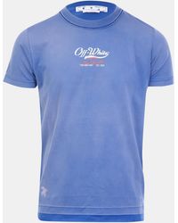 Off-White c/o Virgil Abloh - Wave Off Raw Slim T-Shirt - Lyst