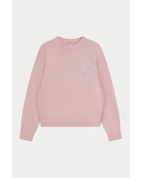 The Couture Club - Fluffy Oversized-Fit Crew-Neck Jumper - Lyst