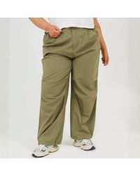 Brave Soul - Plus Size Utility Cargo Parachute Trousers - Lyst