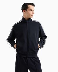 Emporio Armani - Technical Fabric Tracksuit Top - Lyst