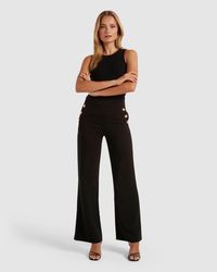 Forever New - Megan Button Wide Leg Pant - Lyst