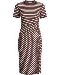 DKNY - Rib Knitted T-Shirt Dress - Lyst