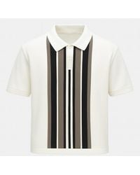 Firetrap - Knitted Stripe Polo Shirt - Lyst