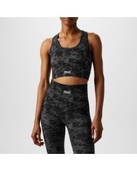 Everlast - Camo Racerback Sports Bra - Lyst