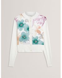 Ted Baker - Woven Cardigan - Lyst