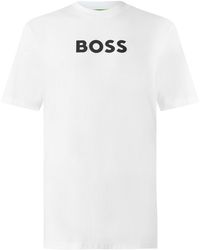BOSS - Ts Logo Cotton Crew-Neck Short-Sleeve T-Shirt - Lyst
