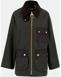 Barbour - Luella Hooded Long Sleeve Zip Wax Jacket - Lyst