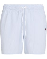 Tommy Hilfiger - Ithaca Stripe Medium Length Drawstring Swim Shorts - Lyst