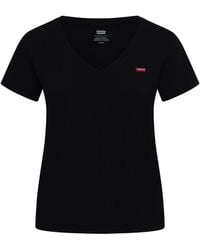 Levi's - Perfect Slub Vneck Anthracite - Lyst