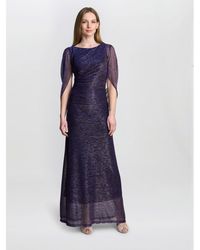 Gina Bacconi - Joanna Metallic Knit Maxi Dress - Lyst