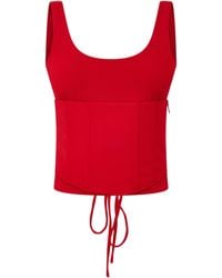 Mars the Label - Sandra Scoop Vest Corset Top - Lyst