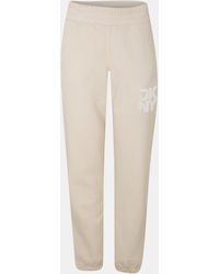DKNY - Logo Closed Cuff Fleece Joggers - Lyst