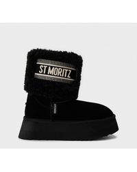 Steve Madden - St. Moritz Snug Metallic Boots - Lyst