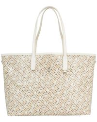 Tommy Hilfiger - Tommy Mono Lthr Tote Ld42 - Lyst