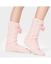 UGG - Pom Pom Fleece Sock - Lyst
