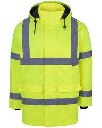 Dunlop - Waterproof Wind Resistant Reflective Long Sleeve Hi-Vis Jacket - Lyst