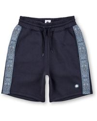 Pretty Green - Eclipse Paisley Fleece Jogger Shorts - Lyst