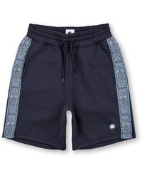 Pretty Green - Eclipse Paisley Fleece Jogger Shorts - Lyst