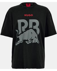 HUGO - Short Sleeve Polo Shirt - Lyst