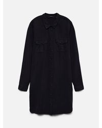 Vero Moda - Sigga Long Sleeve Shirt Dress - Lyst