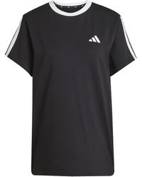adidas - Essentials 3 Stripe T-Shirt - Lyst