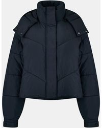Jack Wills - Ritcher Padded Waterproof Hooded Cropped Long Sleeve Short Puffer Jacket - Lyst