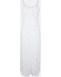 Jack Wills - Jw Ruched Midi Slit Tea Dress - Lyst