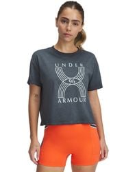 Under Armour - Ua Run 96 Graphic Ss - Lyst