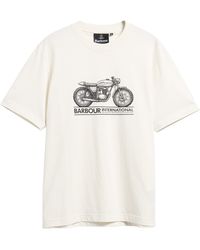 Barbour - Triton Graphic Cotton Short-Sleeve T-Shirt - Lyst