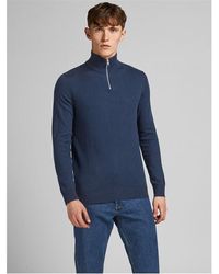 Jack & Jones - Emil Knitted Quarter Zip Jumper - Lyst