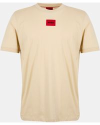 HUGO - Diragolino Contemporary T-Shirt With Logo Detail - Lyst