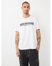 TRUE RELIGION - Painted Horseshoe Relaxed Tee - Lyst