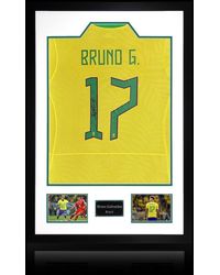 The Fan Cave - Bruno Guimaraes Signed Brazil Shirt Premium Frame - Lyst