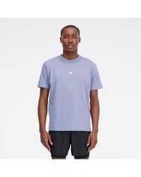 New Balance - New Baance Athetic Reatered Graphic Jerey Hort Eeve T-hirt Purpe An - Lyst