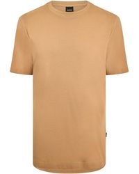 BOSS - Tiburt Bubble Structure Cotton Short Sleeve T-Shirt - Lyst