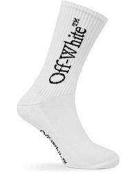 Off-White c/o Virgil Abloh - Off Off Logo Sock Sn42 - Lyst