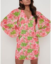Pretty Lavish - P. Naya Chiffon Mini Dress - Lyst