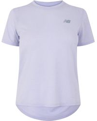 New Balance - Short-Sleeve Running T-Shirt - Lyst