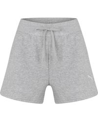 PUMA - Fleece Jogger Shorts - Lyst