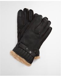 Barbour - Leather Utility Gloves - Lyst