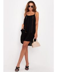 Missy Empire - Crochet Detail Beach Mini Dress - Lyst