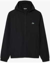 Lacoste - Taff Tt Water-Repellent Hooded Tracksuit Top - Lyst