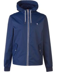 Original Penguin - Ratner Water And Wind Resistant Hooded Long Sleeve Rain Anorak - Lyst