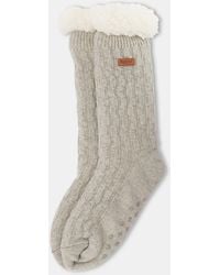 Barbour - Cable Knit Lounge Socks - Lyst