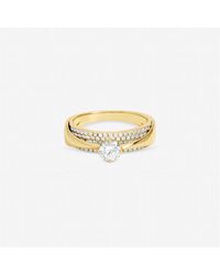 Jon Richard - Plated Cubic Zirconia And Pave Ring - Lyst