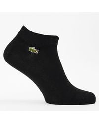Lacoste - Cotton 3 Pack Logo Trainer Socks - Lyst